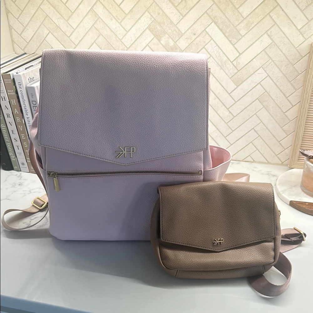 Freshly Picked Pink Diaper Bag and Fig Park Pack